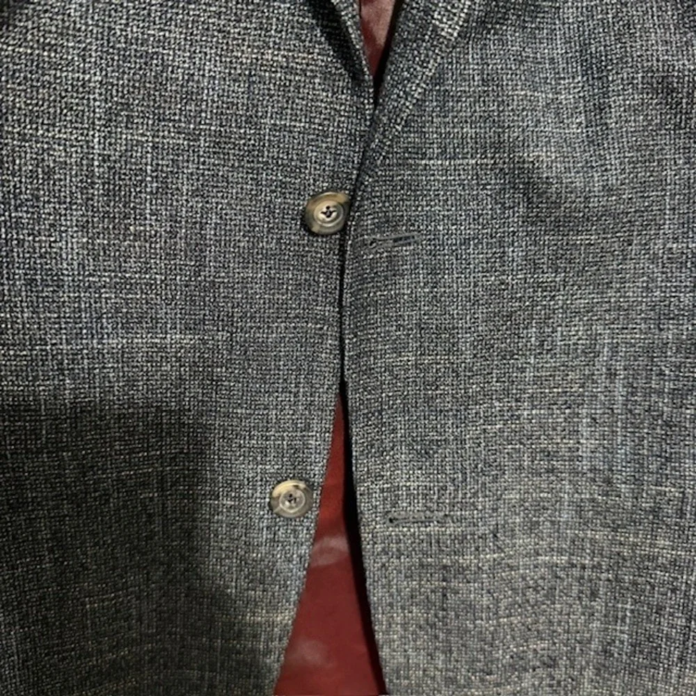 Jack Victor Wool Blend Sport Coat Blazer Italian Fabric Two Button 46R Blokecore